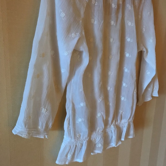 ABERCROMBIE & FITCH White Ruffle Blouse - Picture 8 of 8